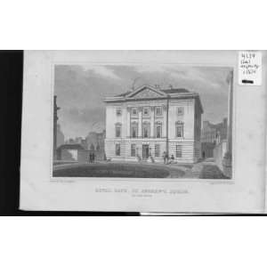   Royal Bank St Andrews Sq C1830 Antique Print Scotland: Home & Kitchen