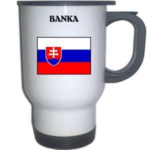  Slovakia   BANKA White Stainless Steel Mug Everything 