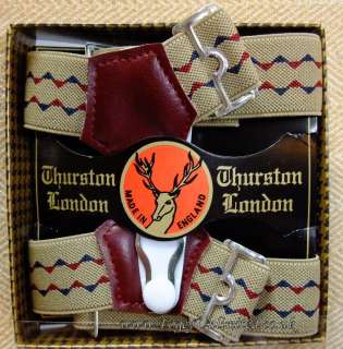 Albert Thurston Sock suspenders (Garters) PATTERNED NEW  
