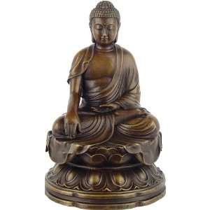  Buddha, Earth Touching Pose Bronze Statue Sculpture: Home 