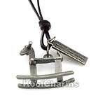 trojan charm leather mens cool surfer necklace chain ad buy