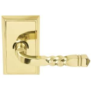   Santa Fe Santa Fe Brass Modern Dummy Door Leverset with the CF Mechan