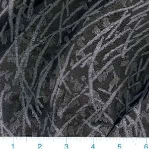 58 Wide Jacquard Sofia Black Fabric By The Yard: Arts 