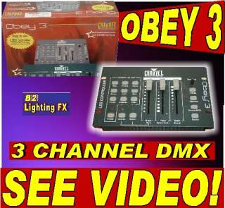 Chauvet OBEY 3 DMX Controller dj Great for Up Lights!  