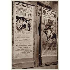  1928 Plaza de Toros Bullfight Posters Arenas Barcelona 