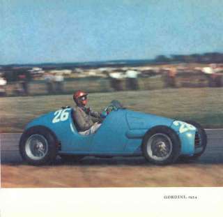 RACING CARS Gordini.1954. Old Vintage Print 1968  
