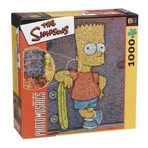   Puzzle featuring Bart Simpson of The Simpsons with Skateboard