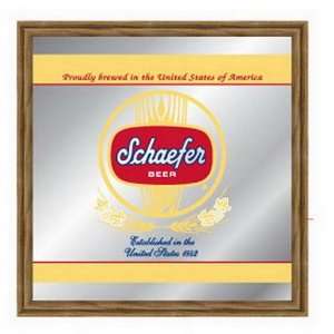    Officially Licensed Schaefer Beer Bar Mirror Sign: Home & Kitchen