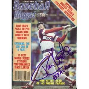  Ron Kittle autographed Baseball Digest Magazine (Chicago 