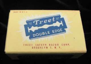 VINTAGE BOX OF TREET DOUBLE EDGE BLADES  