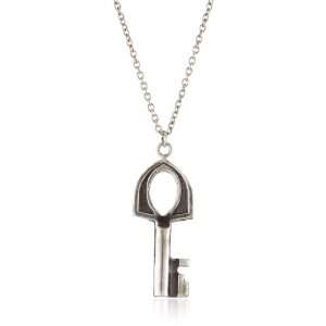    Pyrrha Wax Seals Sterling Silver Barrel Key Necklace: Jewelry