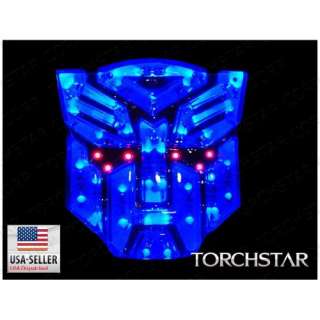   High light LED Transformers Autobots Car Emblem Blue: Camera & Photo