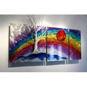  Metal Wall Decor Rainbow Art, Design by Alex Kovacs: Home & Kitchen