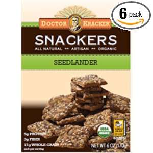 Dr. Kracker Snacker Bag n Box Seedlander, 6 Ounce (Pack of 6)