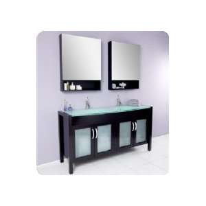   Double Sink Bathroom Vanity w/ Medicine Cabinets: Home Improvement