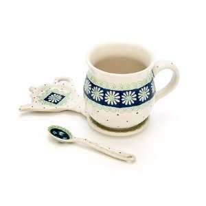  Polish Pottery Renee Mug & Saucer Gift Set Kitchen 