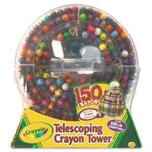Crayola 520029 Telescoping Crayon Tower, Wax, 150 Colors per Pack (1 