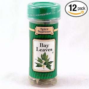 Spice Supreme Bay Leaves, .5 Ounce (Pack of 12)  Grocery 