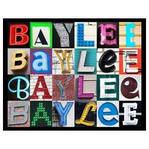  BAYLEE Personalized Name Poster Using Sign Letters (Large 
