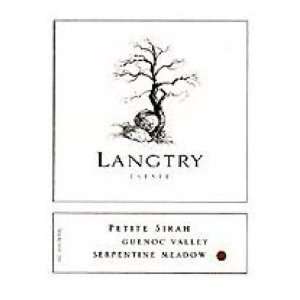  2007 Langtry Serpentine Meadow Petit Sirah 750ml 