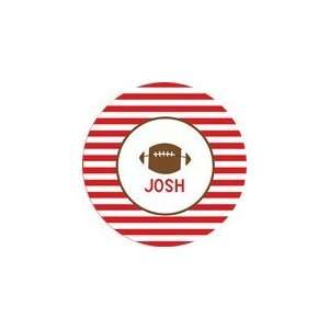  personalized football plate (style 2p)