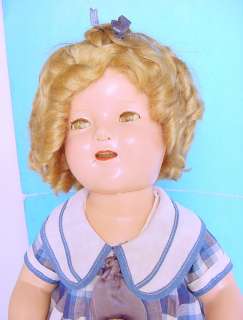 1934 IDEAL SHIRLEY TEMPLE 18” COMPOSITION DOLL w/ TAGGED OUTFIT 