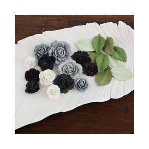  Prima   Laraine Collection   Flower Embellishments   Black 