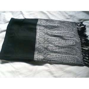   Black with Traditional Indian Pattern in Embroidery 