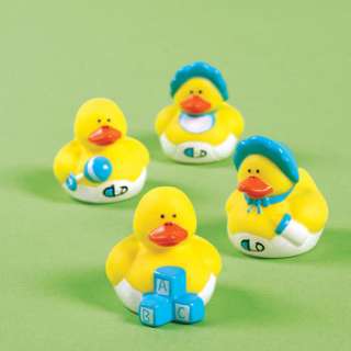 48 lot Boy Baby Shower Rubber Ducks  