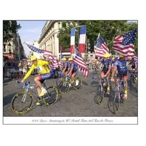   2001 Tour de France. 11 x 14 Color Cycling Poster.