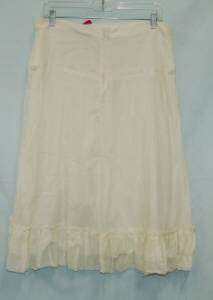 Xhilaration Womens 2162 Size 11 Ivory Peasant Skirt  