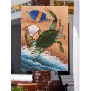  Blue Crab beach Garden Yard Flag 28 x 40 size Patio 
