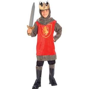    Kids Crusader King Costume (Size Small 4 6) Toys & Games