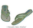 New Keds Keri Green Thong Sandals Shoes Size 7.5 M