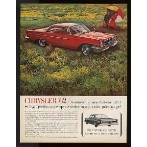  1962 Red Chrysler 300 Print Ad (8537)