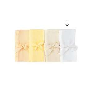  Set of 4 White Solid Napkins By AdV