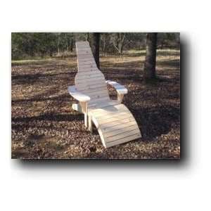 Beer Bottle Adirondack Chair & Footrest Woodworking Plans
