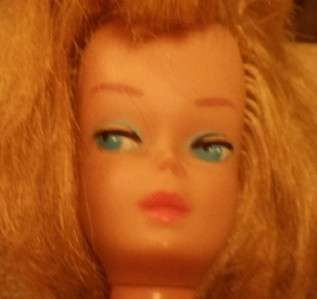 Vintage 1960s American Girl Ash / Wheat Blonde Barbie Doll Head w 
