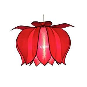  Hanging Blooming Lotus 20 Inches   Red