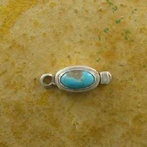  KINGMAN TURQUOISE STERLING CLASP OVAL #4!~: Everything 