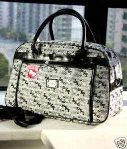 Hello Kitty gray travel bag shoulder bag luggage NEW #2  