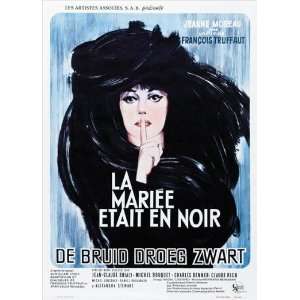   Wore Black (1968) 27 x 40 Movie Poster Belgian Style B