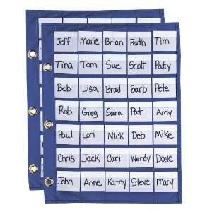  Pacon : Classroom Seating Chart w/35 Pockets, 100 Blank 