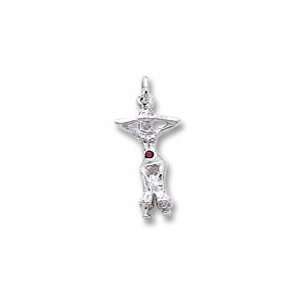 Belly Dancer Charm in Sterling Silver