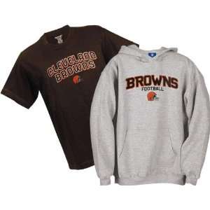   Belly Banded Hooded Sweatshirt and T Shirt Combo Pack Sports