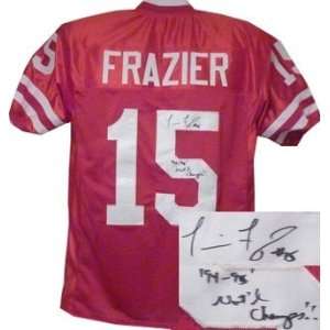  Tommie Frazier Autographed/Hand Signed Nebraska 