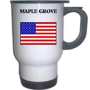   Maple Grove, Minnesota (MN) White Stainless Steel Mug 