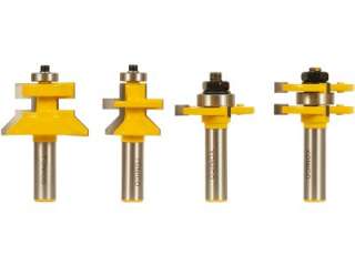 Bit Tongue & Groove and V notch Router Bit Set   Yonico 15423  