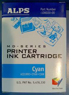 Alps MD Cyan Ink Cartridge 106020 00  