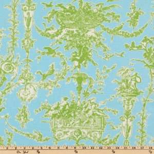   Knit Toile Blue/Green Fabric By The Yard: Arts, Crafts & Sewing